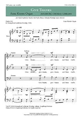 Give Thanks SAB choral sheet music cover